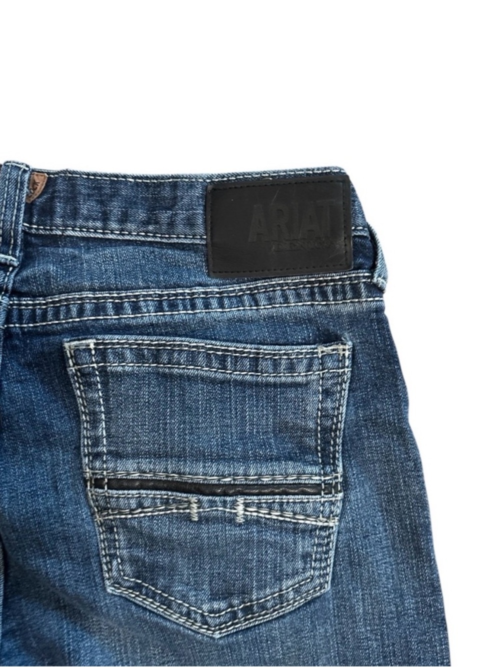 Ariat Men's M7 Silverton Dark Blue Straight Leg Jeans - Picture 7 of 16
